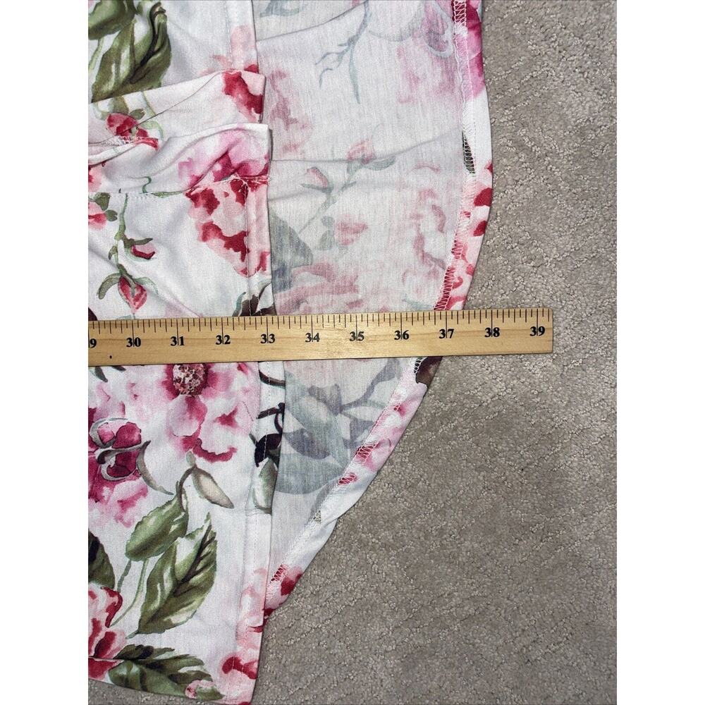 Show Me Your Mumu Short Sleeve Robe Kimono Pink Floral Wrap Coverup One Size - Picture 9 of 9
